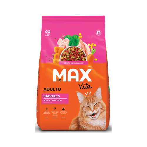 Comida para gato Max Vita pollo y pescado