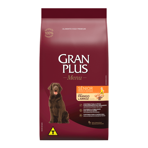 Alimento para Perros Senior Gran plus Menu Pollo y Arroz