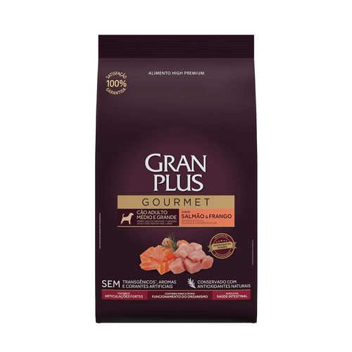 Alimento para Perros Adultos  Gourmet Granplus  Salmon y Pollo