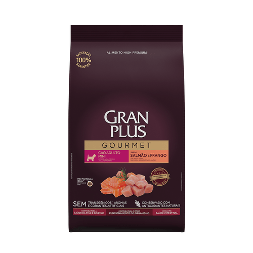 Alimento para Perros Adultos Raza Pequeña Gourmet Granplus  Salmon y Pollo