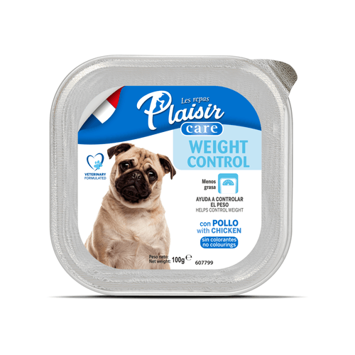 Alimento humedo Para Perro Control De Peso Plaisir Con Pollo